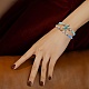 Ensembles de bracelets extensibles de perles heishi en pierre ronde et en argile polymère BJEW-SZ0002-13-7