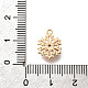 Рождественские латунные микропаве подвески из фианита KK-M318-35G-02-3