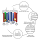 Sports Theme Iron Medal Hanger Holder Display Wall Rack ODIS-WH0024-016-4