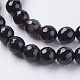 Natural Black Striped Agate/Banded Agate Beads Strands G-G581-8mm-03-3