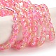 Spray Painted Crackle Glass Beads Strands X-CCG-Q002-4mm-03-2