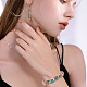 Nbeads 30 pièces placage en rack perles en alliage de couleur arc-en-ciel PALLOY-NB0003-89-6