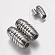 304 Stainless Steel Magnetic Clasps with Glue-in Ends STAS-F149-02P-C-1