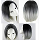 Perruques de mode noir dégradé gris OHAR-L010-051-2