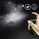 Benecreat 12 paquete de botella de spray de niebla fina de plástico verde de 100 ml con tapas negras DIY-BC0001-06A-3