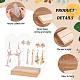 Transparent Acrylic Earring Diaplay Stands EDIS-WH0029-80C-4