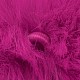 手作りののどのウサギのファーのポンポンボールカバーペンダント  ファジーバニーヘアボール  弾性繊維入り  赤ミディアム紫  55~74mm  穴：5mm WOVE-F020-A02-2