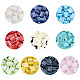 Craftdady 500pcs 10 colores cuentas de semillas de vidrio de 2 orificios SEED-CD0001-02B-3