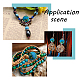 HOBBIESAY 6 Strands Synthetic Turquoise Beads Strands G-HY0001-28-6