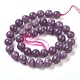 Fili di perle di pietra mica naturale di lepidolite / viola G-L535-01-10mm-2