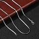 2.5 мм стойка покрытие латунные цепочки елочка ожерелья для женщин мужчин MAK-L044-19P-1