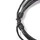Bracelets de cordon en cuir X-BJEW-A062-01-3