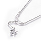 304 Stainless Steel Pendant Necklaces NJEW-F264-06P-2