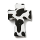 Крест с силиконовыми фокальными бусинами в виде коровы SIL-G006-02D-2