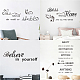 SUPERDANT 1 Sheet Ability Motivaion Attitude Quotes Wall Stickers Vinyl Wall Quotes Wall Sign Mural Inspirational Wall Decals Kitchen Bedroom Wall Decor DIY-WH0200-002-6