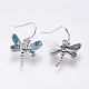 Brass Dangle Earrings EJEW-G238-04-3