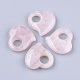 Colgantes naturales de cuarzo rosa G-S349-13-1