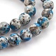 Perlas naturales de k2 piedra / gota de azurita de gota de agua G-F587-04-8mm-3