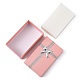 Valentines Tag Frau Geschenke Pakete Karton Schmuck-Set-Boxen mit Bowknot und Schwamm im Inneren CBOX-R013-4-3