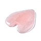 Coeur de quartz rose naturel pierre de gua sha G-T132-037-3