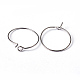 Brass Earrings Hoops X-EC067-1NF-2