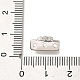 Латунные микропаве прозрачные кубические циркониевые распорки KK-C031-48P-3
