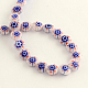 Chapelets de perles en verre de millefiori manuelles X-LK-R004-03F-2