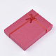 Boîtes en carton à bijoux avec fleur (couleur aléatoire) et éponge à l'intérieur CBOX-R023-1-2