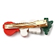 Pinzas para el cabello de cocodrilo de resina con tema navideño PHAR-F018-03A-2