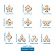 60pcs 10 pendentifs en alliage de style PALLOY-TA0002-29-2