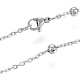 304 Stainless Steel Cable Chain Necklaces NJEW-M183-05P-3
