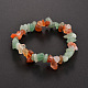 Chips Natural & Synthetic Mixed Stone Beaded Stretch Bracelets BJEW-JB01824-2