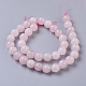 Chapelets de perles en quartz rose naturel G-D840-20-10mm-2