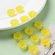 Transparent Frosted Acrylic Bead Caps MACR-S371-04A-717-6