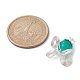Pendenti con perle di vetro imitazione giada PALLOY-JF02378-3
