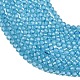 Натуральные бусы из голубого топаза нити&nbsp;G-B175-D21-3mm-4