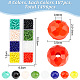 Hobbiesay 1496 pcs 8 couleurs rondelles à facettes perles de verre GLAA-HY0001-27-2