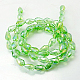 Electroplate Glass Beads Strands EGLA-D015-12x8mm-19