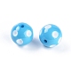 20 perles mm bubblegum morceaux ronds acrylique X-SACR-S146-20mm-06-2