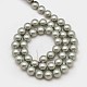 Round Shell Pearl Bead Strands BSHE-M012-8mm-04A-2