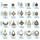 Kronleuchterkomponenten aus tibetischem Stil und Glieder aus Eisenleuchtern PALLOY-TA0001-56AB-9