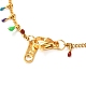 304 ensemble de colliers et bracelets en acier inoxydable émaillé gourmette SJEW-JS01217-12