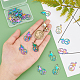 SUPERFINDINGS 20Pcs Dove of Peace Pendant Rainbow Color Alloy Pendants 28mmx17mm Peace Dove Bird Charms Color Etched Metal Embellishments for Bracelet Necklace Jewelry Making FIND-FH0003-56-3