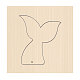 木材切断ダイ  鋼鉄で  DIYスクラップブッキング/フォトアルバム用  装飾的なエンボス印刷紙のカード  魚模様  80x80x24mm DIY-WH0169-89-1