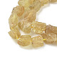 Необработанные грубые натуральные желтые апатитовые бусины нити G-M453-C10-4