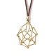 Crystal Holder Cage Necklaces NJEW-JN04586-03-2