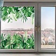 GORGECRAFT 118x39cm Large Green Leaf Window Stickers Tropical Plant Leaves Window Decals Static Non Adhesive Palm Tree Monstera Fern Leaf Decal for Glass Sliding Door Anti-Collision Summer Home Decor DIY-WH0457-008-7