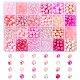 Наборы для изготовления ожерелий и браслетов из розовой серии своими руками DIY-CJ0001-76-1