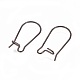 304 Stainless Steel Hoop Earrings Findings Kidney Ear Wires STAS-L216-22C-B-2