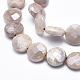 Electroplate Natural Sunstone Beads Strands G-K256-20B-3